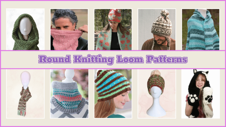 Free round knitting loom patterns list of creative loom knitters